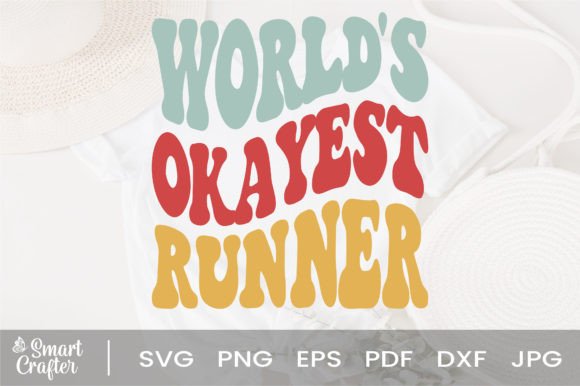 Download World's Okayest Runner Svg Wavy Design - Wavy Collection