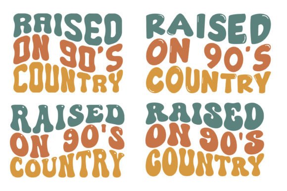 Download Raised on 90’s Country SVG Wavy T-shirt - Wavy Collection