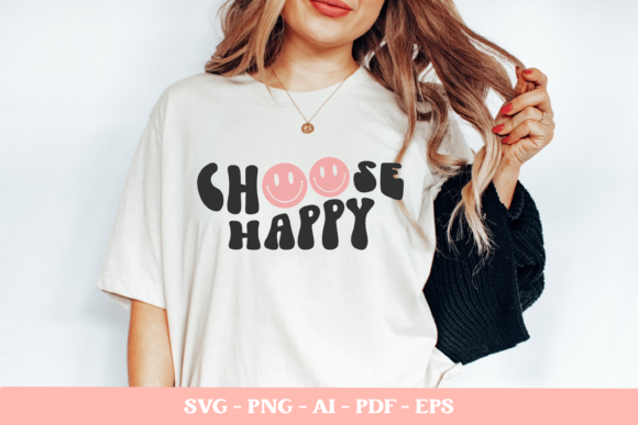 Download Choose Happy Svg, Wavy Text Cut File - Wavy Collection