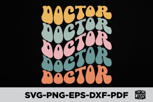 Download Groovy Retro Wavy Doctor T-Shirt Design - Wavy Collection