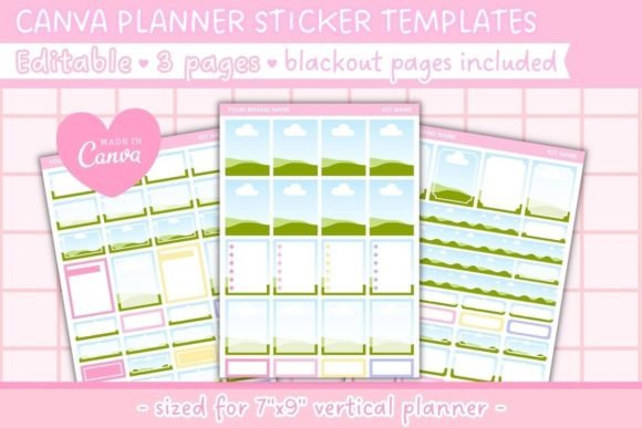Download Canva Editable Planner Sticker Templates - Planner Collection