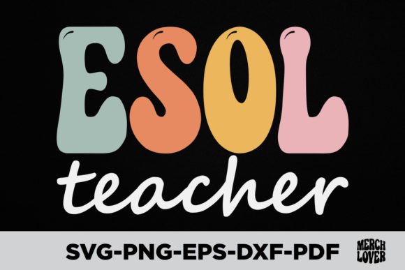 Download Groovy Retro Wavy ESOL Teacher - Wavy Collection