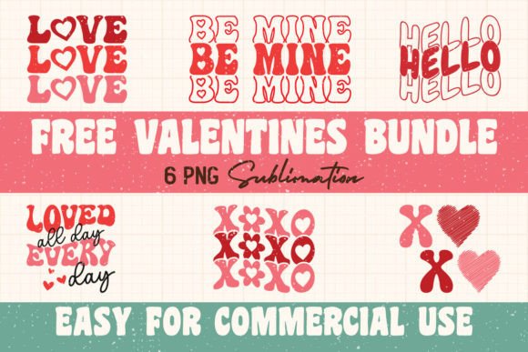 Download Retro Valentines Day Sublimation Bundle - Retro valentines day Collection