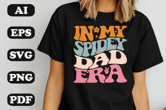 Download In My Spidey Dad Era Groovy Retro Wavy T - Wavy Collection