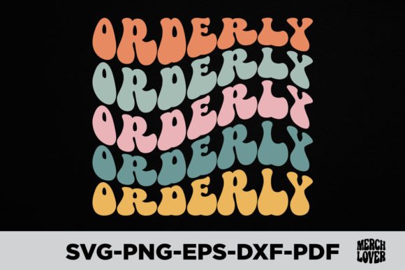 Download Groovy Retro Wavy Orderly T-Shirt - Wavy Collection