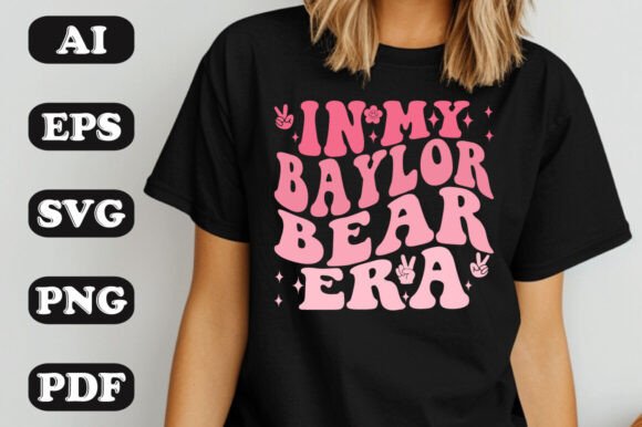 Download In My Baylor Bear Era Groovy Retro Wavy - Wavy Collection
