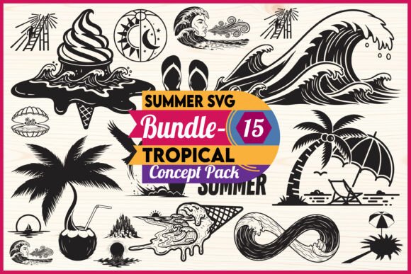 Download Summer Tropical SVG Bundle - Premium Resources
