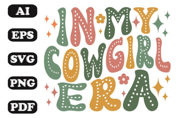 Download In My Cowgirl Era Groovy Wavy T-shirt - Wavy Collection