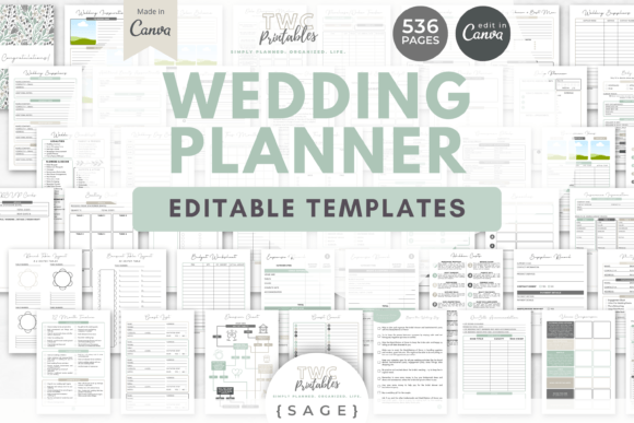 Download Wedding Planner Canva Templates | SAGE - Premium Resources