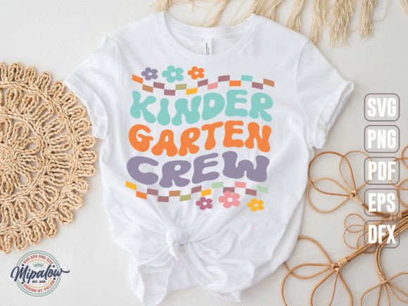 Download Kinder Garten Crew Svg, Wavy Text. - Wavy Collection