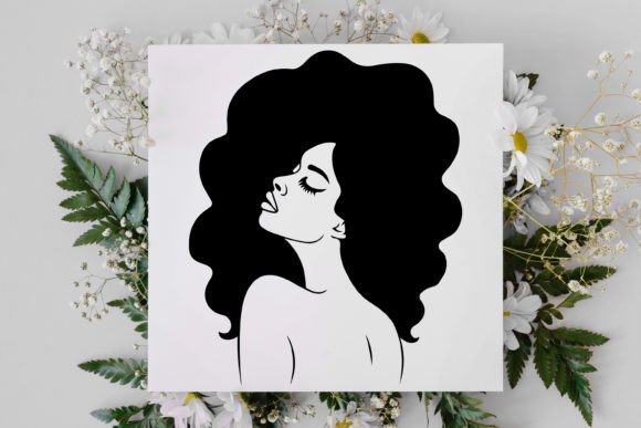 Download Curly Hair Woman SVG, Wavy Hair Girl SVG - Wavy Collection